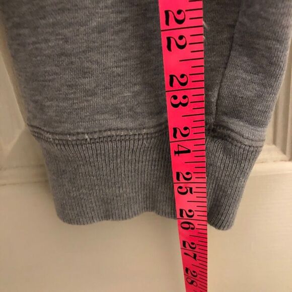 Hollister Y2K Men's Gray Pullover Hoodie Large Malibu Preppy Unisex Heavy Duty - Picture 9 of 10